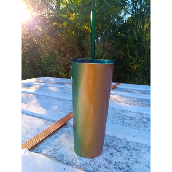 Starbucks 2020 Pink/Green Watermelon Ombre Stainless Tumbler - Picture 3 of 4